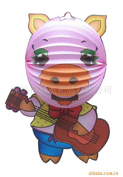供应卡通小猪型灯笼