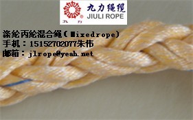 供应涤纶丙纶混合八股绳