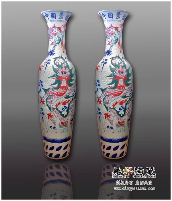 供应陶瓷落地花瓶 开业礼品 大件花瓶 商务礼品