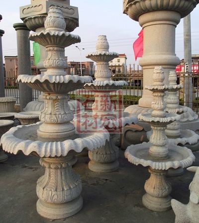 石雕喷水池
