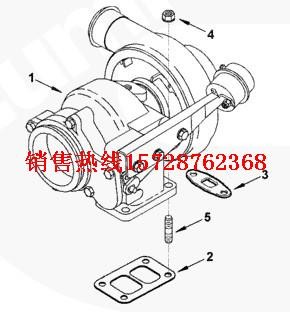 康明斯6BT5.9发动机配件3538868增压器
