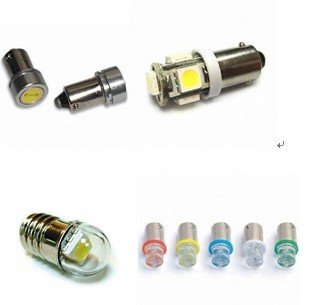供应E5，E10，E12 LED灯泡，微型指示灯泡