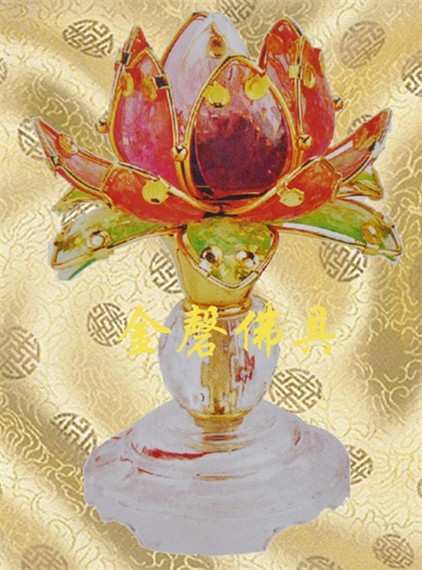 6寸小型水晶妙莲灯