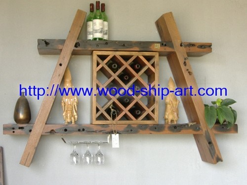 供应船木家具 酒架