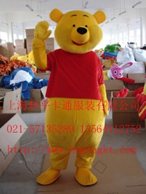 代理合作卡通人偶服装 上海卡通服饰 维尼熊