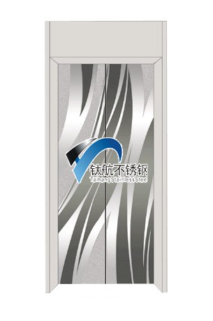 山东济南供应彩色不锈钢电梯门板/古典风情镜面拉丝不锈钢电梯门装饰板