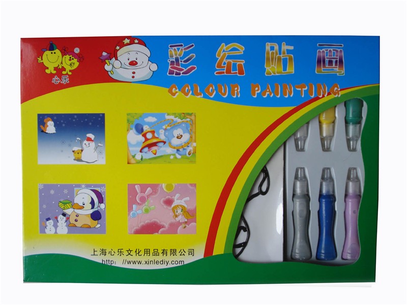 供应胶画烤画彩绘贴画