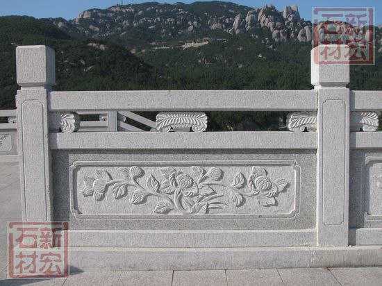 供应石雕河道栏杆 花岗岩石栏杆