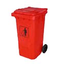 供应上海小区标准240L360L塑料环卫垃圾桶