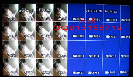 供应实时32路画面分割器（支持VGA输出，485远程控制）