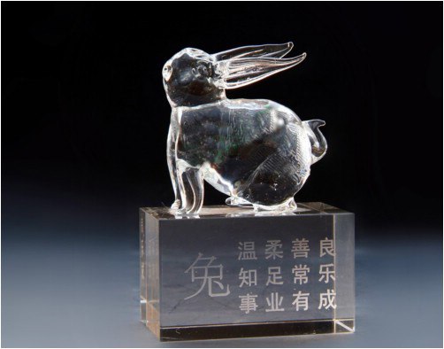 供应水晶十二生肖（兔）