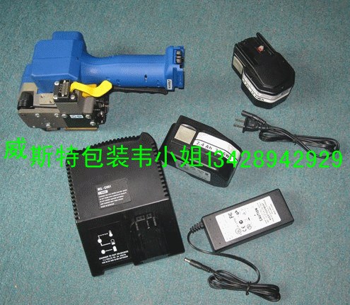 供应Z322手提储电式自动打包机国产手提电动打包机免扣手提打包机