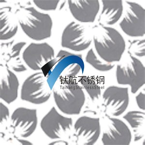 供应彩色不锈钢花纹板，钛航灰色百合花不锈钢装饰板