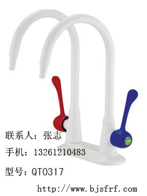 供应化验水咀 双联肘动冷热化验水咀0317北京化验水龙头 实验室水龙头