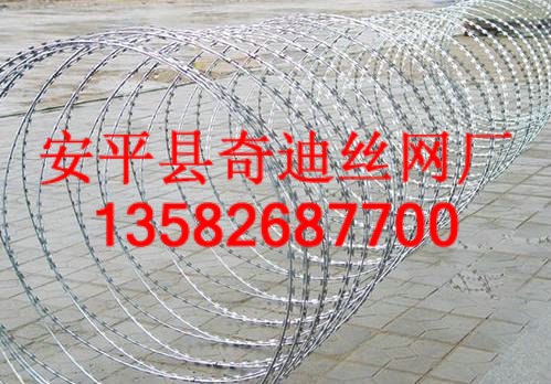 供应蛇腹形刀片刺网，场防护网