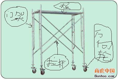 供应集宁40kg50kg移动脚手架生产厂家