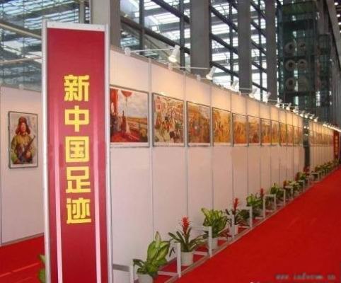 供应佛山合邦车展材料 八棱柱屏风 车展搭建