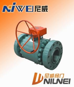 供应锻钢固定蜗轮球阀