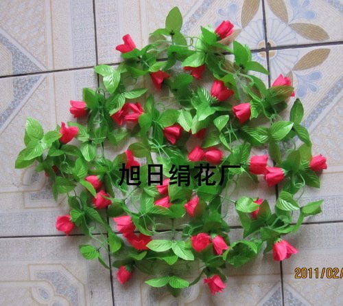 供应仿真双层玫瑰花链
