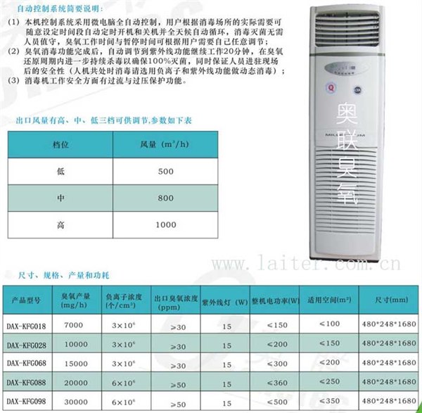 供应立柜式档案库房空气消毒净化机|臭氧消毒净化机|空气灭菌消毒机
