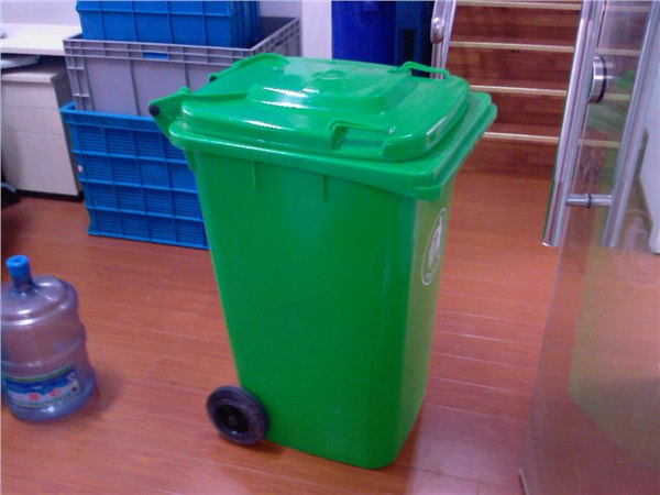 供应塑料环卫垃圾桶可上环卫车240L标准型