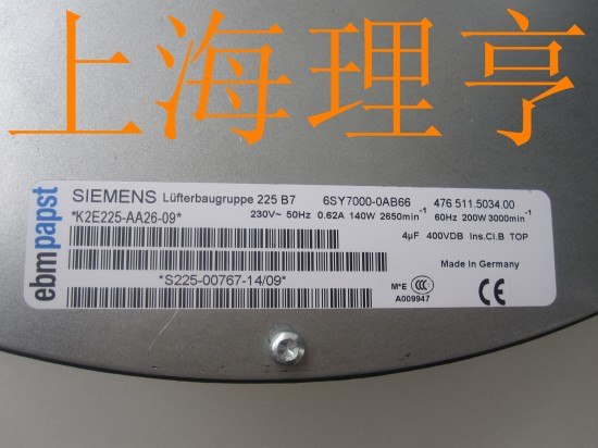 供应西门子风机6SY7000-0AB66 