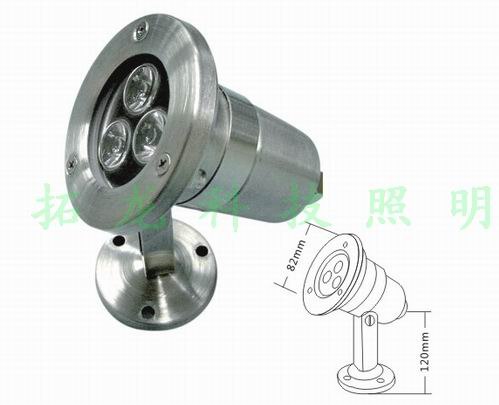 供应大功率LED 水下灯  3*1W