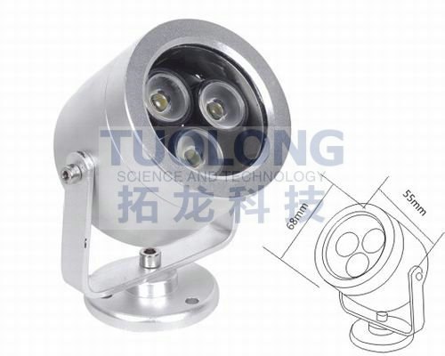 供应大功率LED 投射灯  3*1W