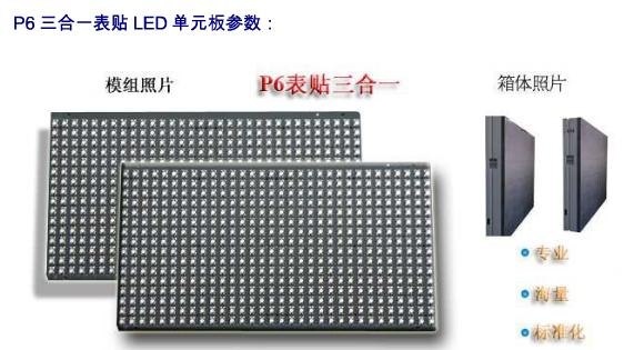 供应P6全彩单元板/模组