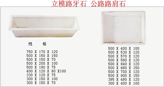 供应公路路肩石塑料模盒模具