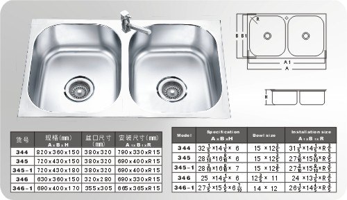 供应不锈钢水槽、洗菜盆双盆