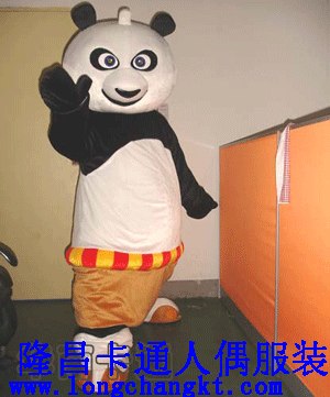 供应卡通人偶服装卡通气模服装动漫卡通表演服装功夫熊猫