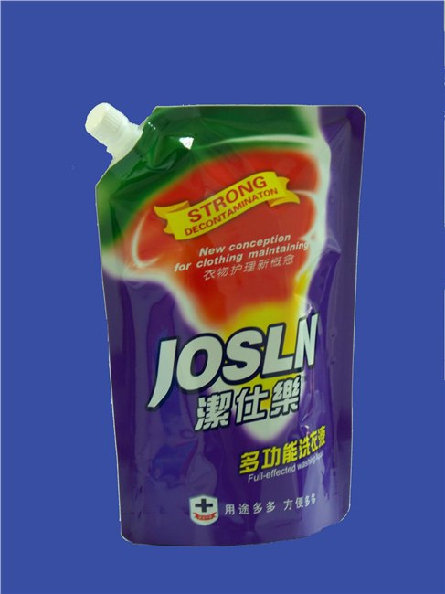 供应洗衣液袋/自立吸嘴洗衣液袋