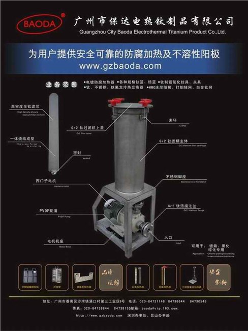 供应黑化专用钛过滤器