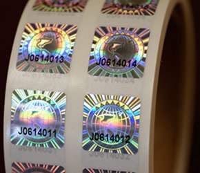 全息防伪商标，刮开式电码标，激光防伪标，电码防伪标