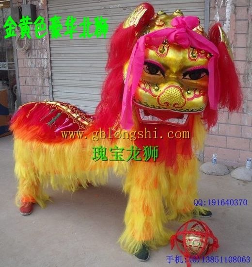 供应金色北狮 京狮舞狮