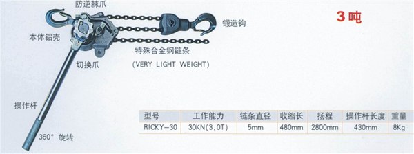 最新供应棘轮紧线器，棘轮式手扳葫芦  
