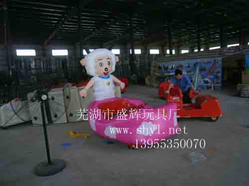 供应喜羊羊充气车 长颈鹿充气车 大嘴鄂充气车
