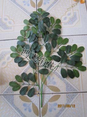 供应仿真丝印槐树叶枝
