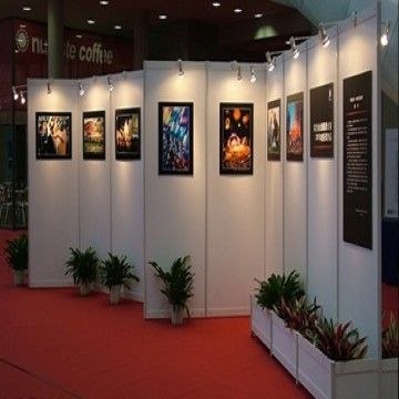供应校园书画八棱柱展览屏风 展览办公隔断屏风 活动展览屏风 书画展架屏风