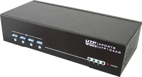 4路有源双绞线视频接收器UTP104AR