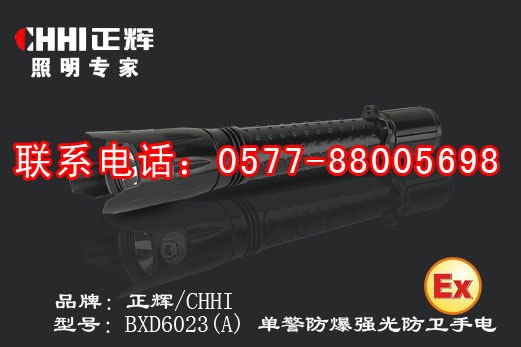 供应BXD6023(A)单警防爆强光防卫手电、单警强光手电筒、LED防卫手电筒
