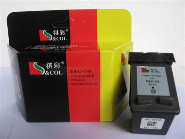 供应打印耗材批发墨盒 惠普HP6656墨盒 hp56