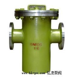 供应HRBA型法兰连接直通平底篮式过滤器