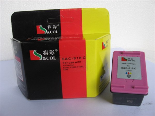 供应祺彩墨盒 惠普818B 818C喷墨打印机墨盒