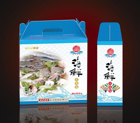 潮溢印刷海鲜盒