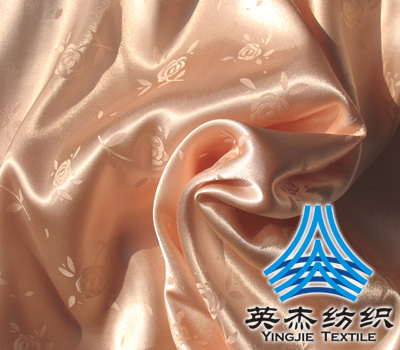 75D*75D玫瑰提花色丁面料