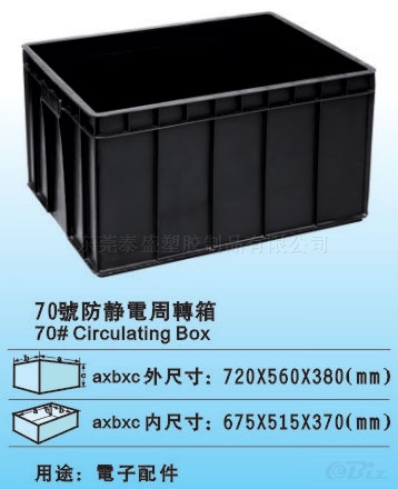 广州深圳河源梅州苏州防静电周转箱