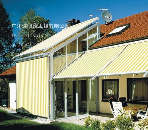 轨道式天幕篷/天篷帘伸缩遮阳篷、伸缩雨蓬伸缩篷