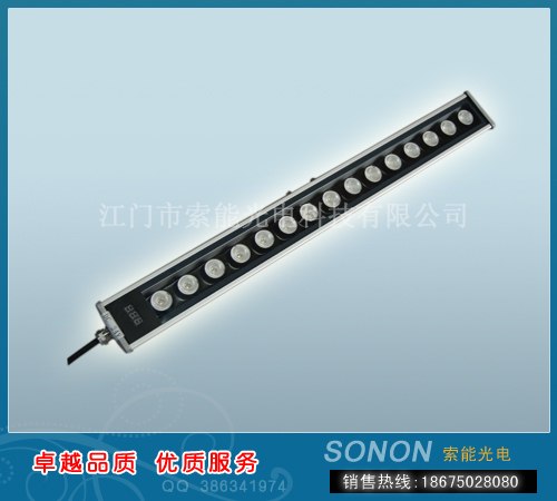 供应灯光瀑布效果首先索能七彩洗墙灯